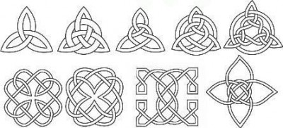 Cynthia Renee Custom Jewelry Design Celtic Inspiration Tsavorite Garnet Palladium Ring Sketch 