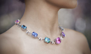 custom jewelry cuprian tourmaline necklace gem designer jewelry