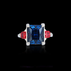 Blue and Red Spinel
