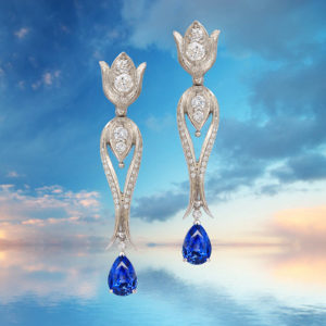 Earrings-in-palladium-featuring-6.70-carat-blue-sapphires-with-2.10-carats-round-diamonds-by-cynthia-renee