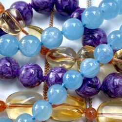 Colored Gemstone Bead Necklaces