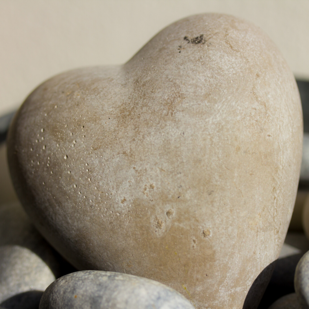 heart-shaped rocks