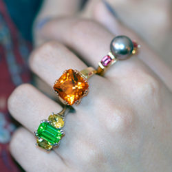 Jewelry designer Cynthia Renée's rings