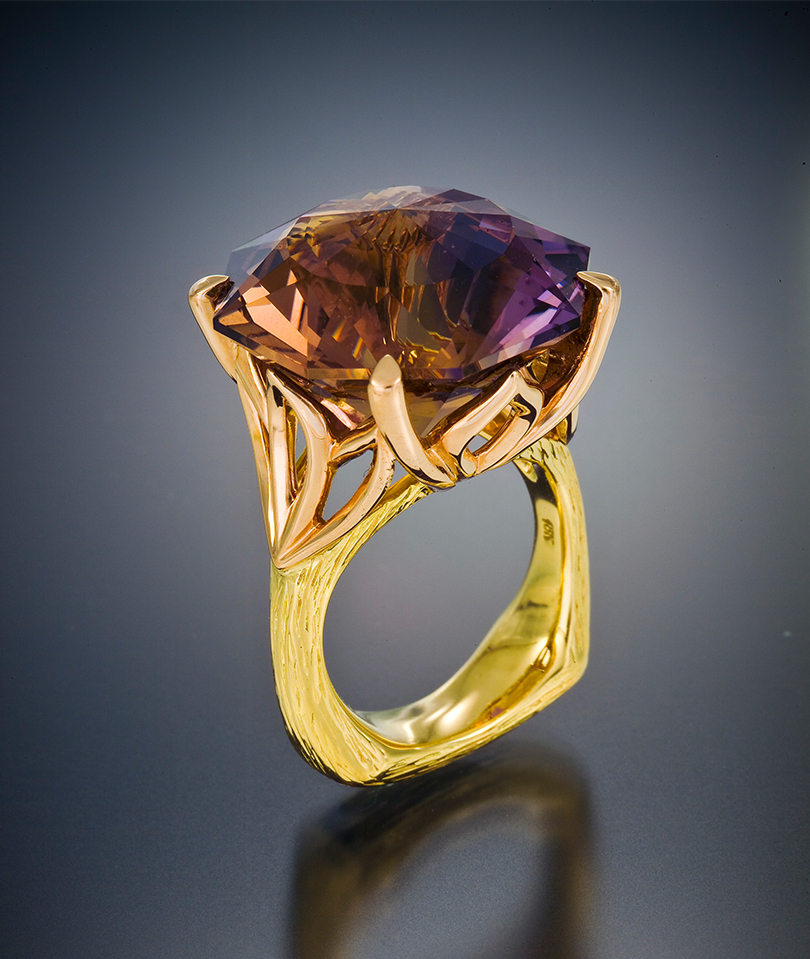 Lotus Ring Ametrine