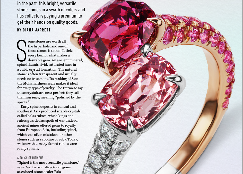 Rapaport features Spinel Jewelry