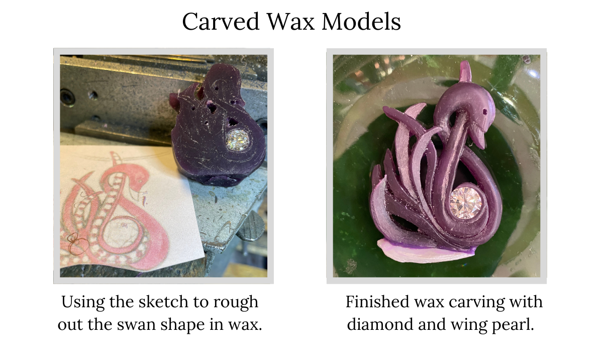 Wax carved models